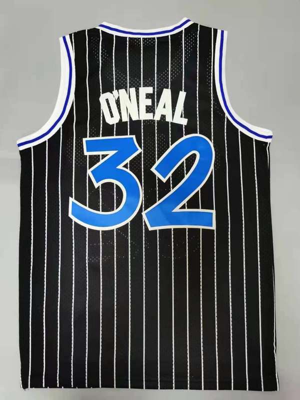 Men Orlando Magic 32 Oneal Black Throwback Best mesh 2021 NBA Jersey